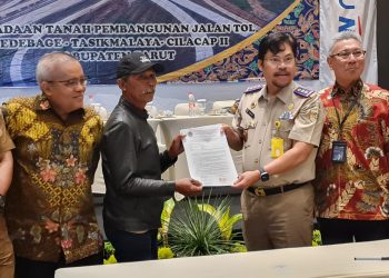 proses pembayaran ganti rugi lahan tol getaci (gambar web)