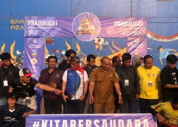 Ketua ASKAB PSSI Garut Hadiri Pembukaan Mini Soccer Desa Sindang Prabu