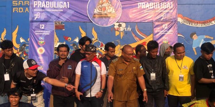 Ketua ASKAB PSSI Garut Hadiri Pembukaan Mini Soccer Desa Sindang Prabu