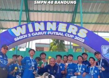 SMPN 48 Bandung Raih Juara Futsal Antar SMP/ MTs Se Jawa Barat Setelah Tumbangkan SMPN 2 Samarang Garut di Final