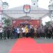 KPU Garut Terima Bendera Kirab Parpol dari KPU Sumedang