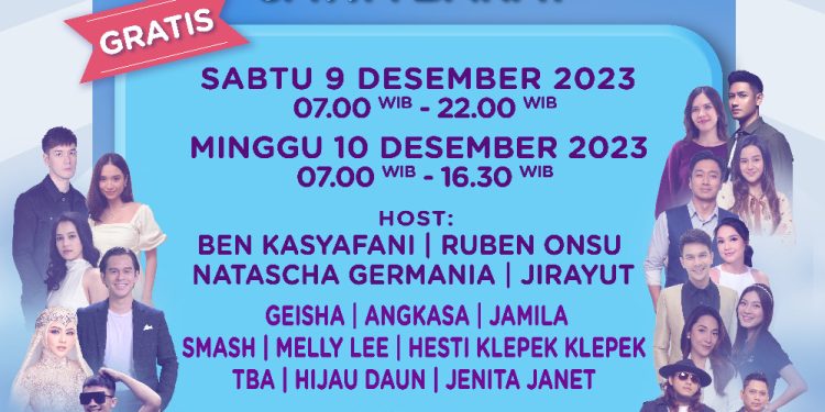 Garut menjadi kota penutup “KARNAVAL SCTV 2023” Dimeriahkan oleh SMASH, Geisha, Jenita Janet, dan Sederet Bintang Sinetron SCTV