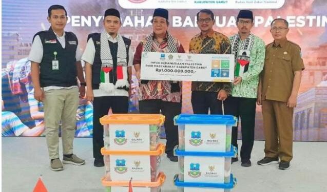 Baznas Kabupaten Garut Infakan Bantuan untuk Palestina Sebesar Satu Milyar Melalui Baznas RI