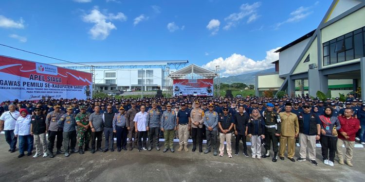 Bawaslu Gelar Apel Siaga Jelang Pemilu di SOR RAA Adiwijaya