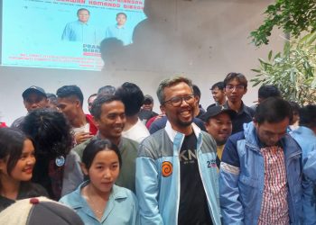 Relawan Komando Gibran wilayah Priangan Timur menggelar syukuran atas kemenangan pasangan calon 02 Capres-Cawapres Prabowo-Gibran dalam Pemilu 2024