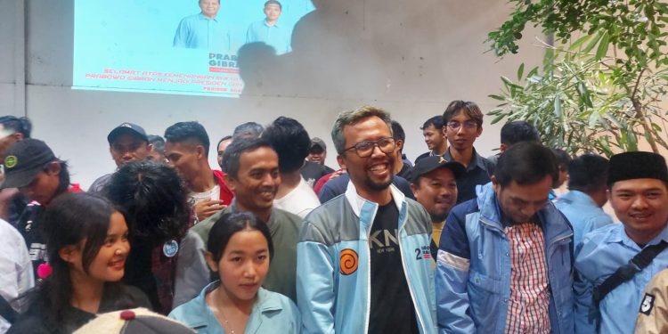 Relawan Komando Gibran wilayah Priangan Timur menggelar syukuran atas kemenangan pasangan calon 02 Capres-Cawapres Prabowo-Gibran dalam Pemilu 2024