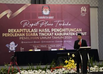 KPU Garut Gelar Rapat Pleno Rekapitulasi Hasil Penghitungan Perolehan Suara Pemilu 2024