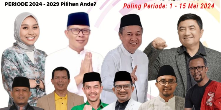 Putri Karlina dan Dudung Sudiana Berada Dipuncak, Disusul Dadan Hidayatulloh dan Syakur Amin. Polling Balon Bupati Garut Periode 1 – 15 Mei