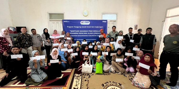 PNM Peduli Bantu Korban Longsor Dan Gempa Bumi Garut