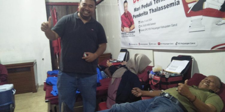 DPC PDI Perjuangan Garut Gelar Donor Darah untuk Bantu Pengidap Thalasemia Mayor