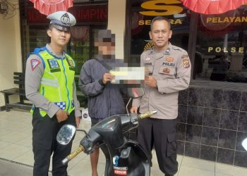 Operasi Patuh Lodaya 2024, Polsek Banyuresmi Kembali Jaring Pengguna Knalpot Brong