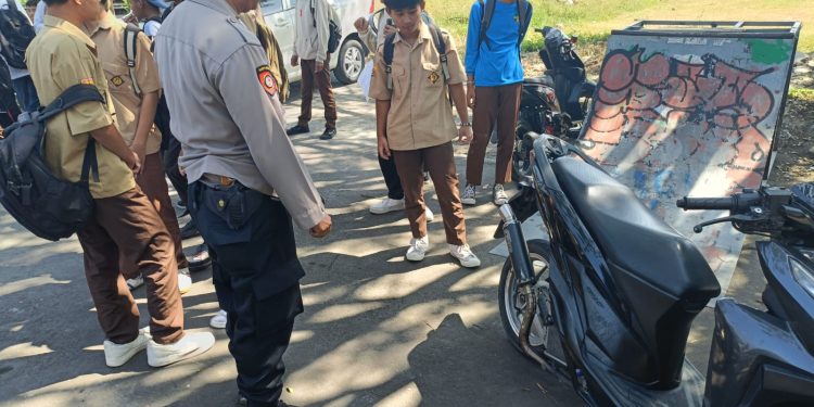 Polsek Leles Kembali Razia Knalpot Tidak Sesuai Spesifikasi Teknis