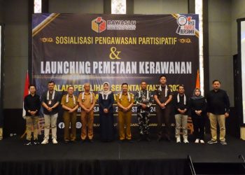 Sosialisasi Pengawasan Partisipatif dan Launching Pemetaan Kerawanan Pemilihan Tahun 2024 Digelar Bawaslu