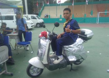 Tanamkan Jiwa Patriotisma dan Nasionalisme,  SMKN 2 Gelar Jalan Sehat Berhadiah Motor Listrik