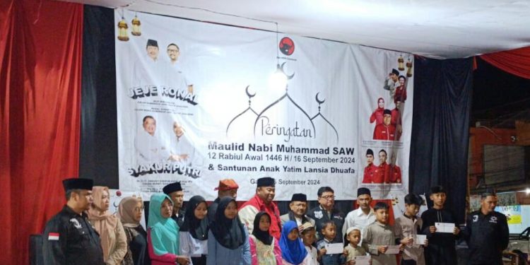 DPC PDI Perjuangan Gelar Maulid Nabi dan Santuni Anak Yatim dan Dhuafa