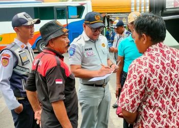 Jasa Raharja Pastikan Penumpang Angkutan Umum Terlindungi Tertib Uji Petik di Terminal Kota Bekasi