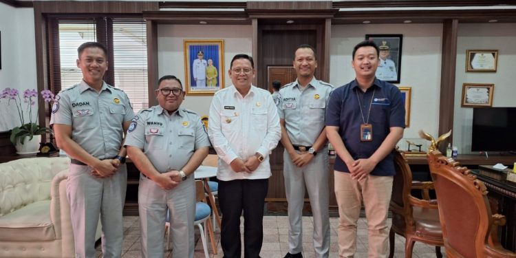 Kepala Perwakilan Jasa Raharja Sukabumi Bersilaturahmi Dengan PJ Walikota Sukabumi