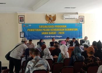 Jasa Raharja Gelar Pengobatan Gratis pada Sosialisasi Program Pemutihan Pajak Kendaraan Bermotor 2024 di Kecamatan Bogor Barat