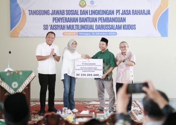 Dukung Pembangunan Bangsa, Jasa Raharja Serahkan Bantuan untuk  Pembangunan SD Aisyiyah Multilingual Darussalam Kudus