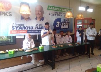Cagub Jabar Nomer Urut Tiga,  Ahmad Syaikhu Sarapan Bersama Anak Muda Garut,  Content Creator dan Influencer