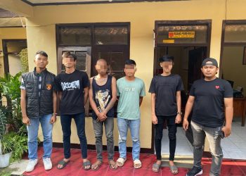 Patroli Antisipasi Premanisme, Polres Garut Amankan Empat Pelaku yang Sedang Asyik Pesta Miras