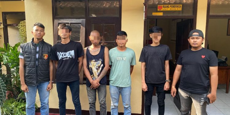 Patroli Antisipasi Premanisme, Polres Garut Amankan Empat Pelaku yang Sedang Asyik Pesta Miras