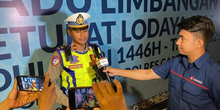H-4 Lebaran Arus Lalu Lintas Garut – Tasik Mulai Meningkat, Polres Garut Terapkan Sistem One Way