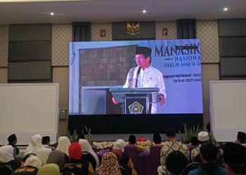 Ribuan Calon Jemaah Haji Kabupaten Garut Ikuti Bimbingan Manasik Haji Nasional yang Digelar Secara Daring Bersama Menteri Agama RI