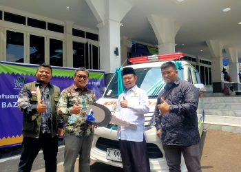 Baznas Garut Terima Bantuan Ambulance Dari PNM